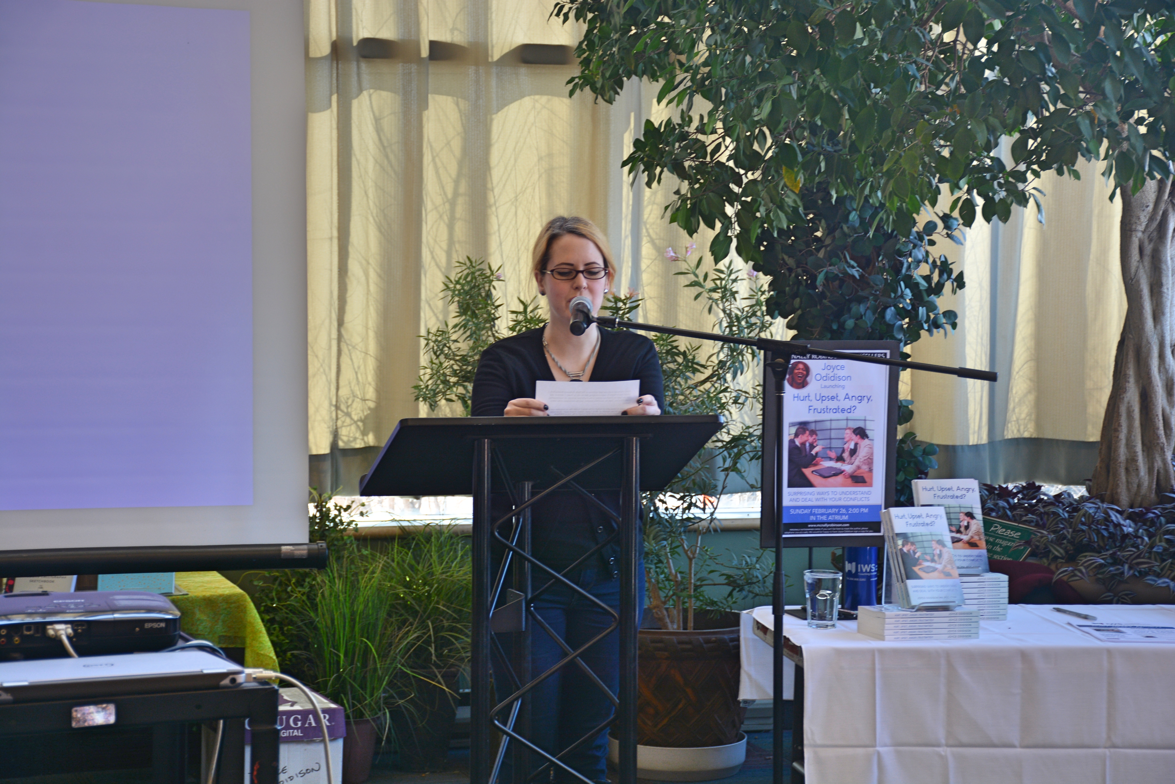 Joyce Odidison during a book tour stop