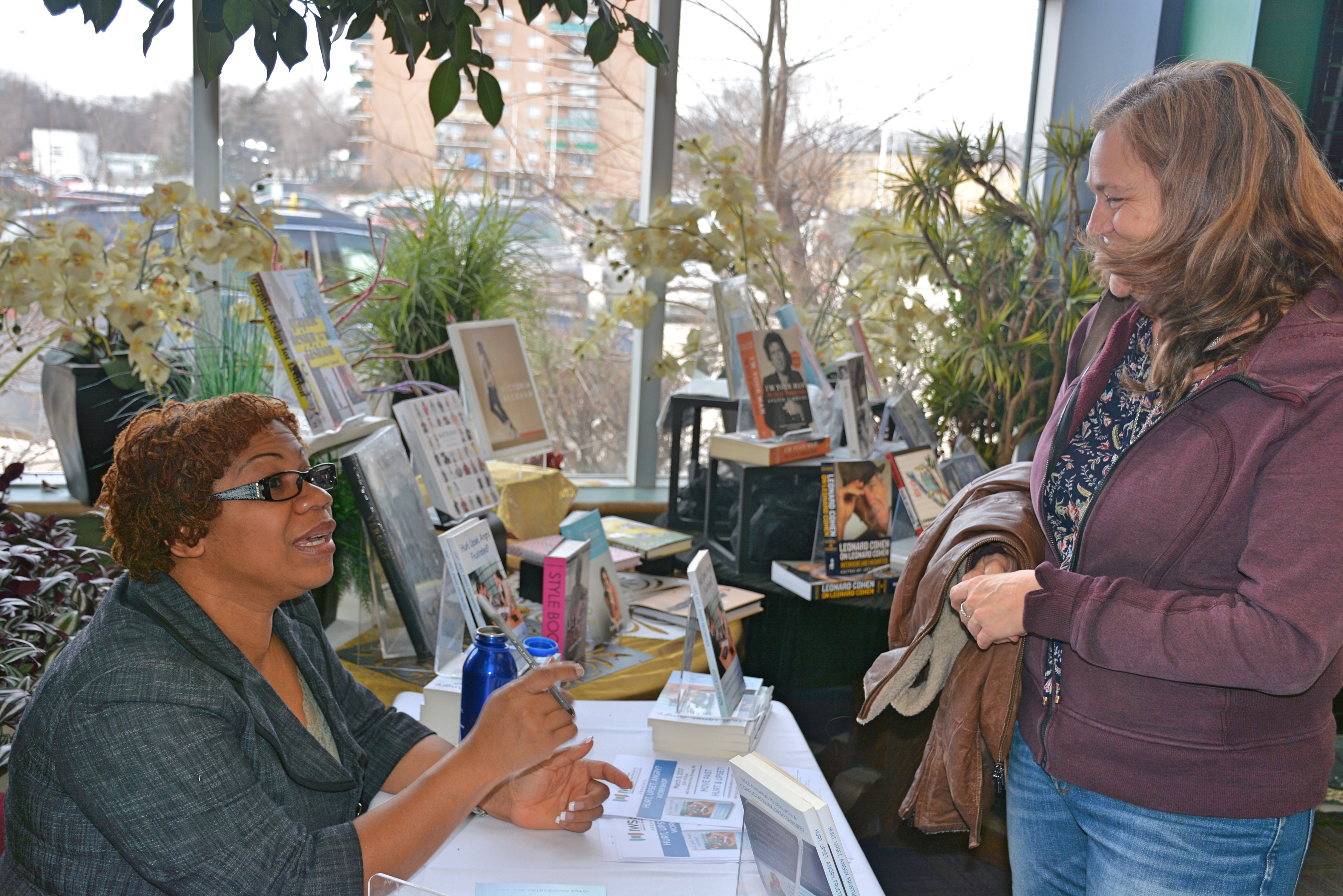Joyce Odidison with event attendees